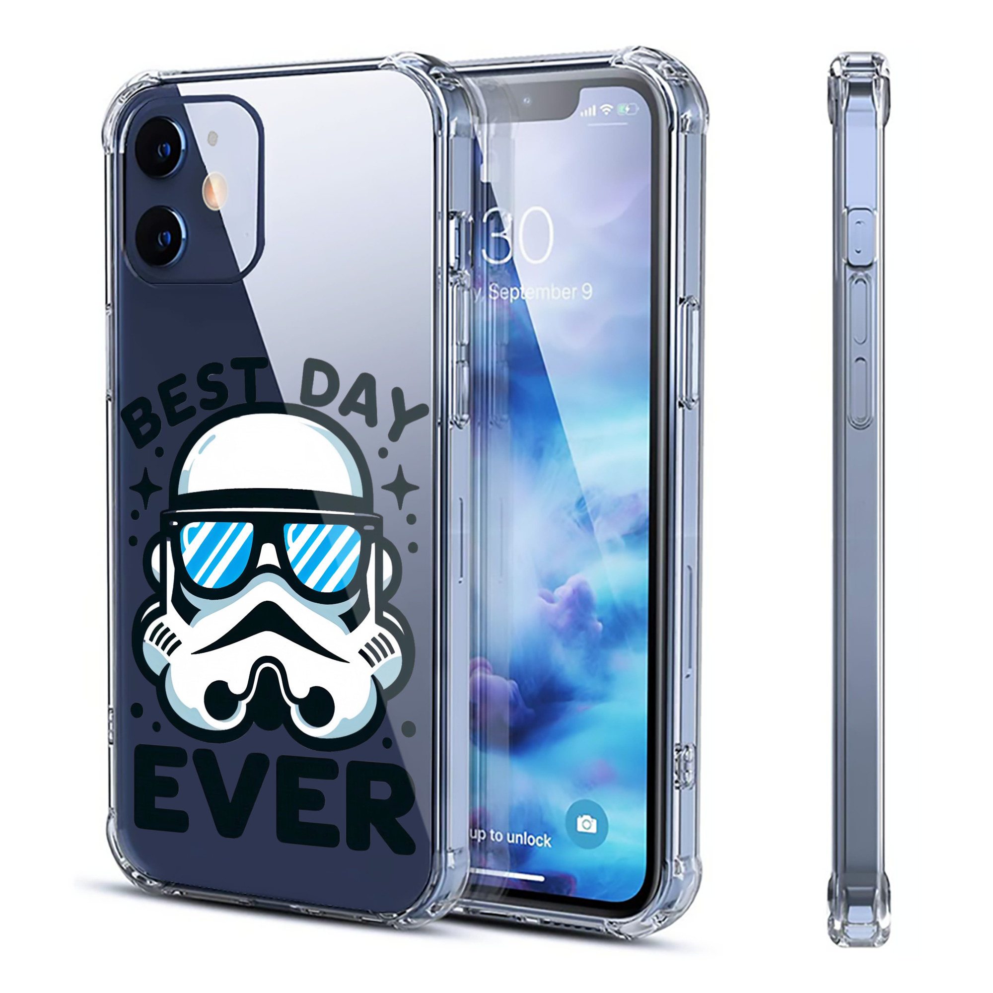 （画像用） スター・ウォーズ Star Wars 【iPhone 12シリーズ対応】透明スマホケース（クリアソフトケース）